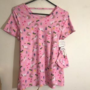 NEW WONDER NATION GIRL UNICORN SWING TOP W/ MASK